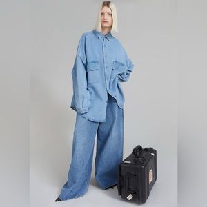 THE FRANKIE SHOP Sasha High-rise Wide-leg Jeans Women MEDIUM